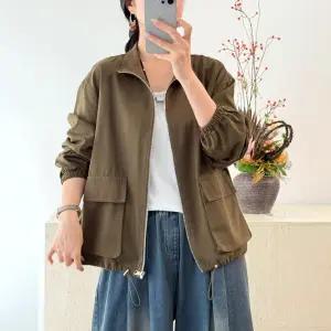 루타꽁몰 여자 캐주얼 집업 순색 쇼트 봄가을 재킷 코트 잠바 야구 상의 HO3