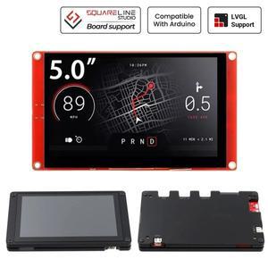 CrowPanel- ESP32 5.0 인치 HMI 디스플레이 Arduino호환/LVGL/PlatformIO/Microp과 호환되는 800x480 RGB T