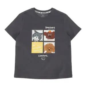 [갤러리아] (스케쳐스키즈) 키즈 애니멀 프린트 디셔츠_SK3KTCGM022_CHAR