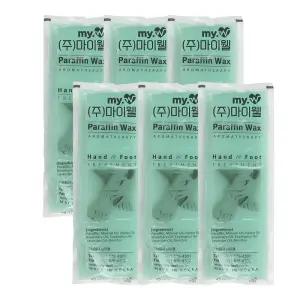 국산 마이웰 파라핀 아로마 왁스 아이젠6개 1박스 가정용 리필 손 발 찜질 촛물