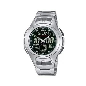 카시오 AQ-160WD-1B 클래식 일루미네이터 아나디지 남성 메탈 시계