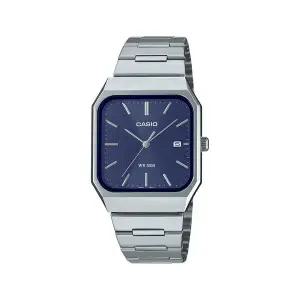 카시오 MTP-B185D-2A1 클래식 캘린더 스퀘어 프리버클 남성 메탈 시계