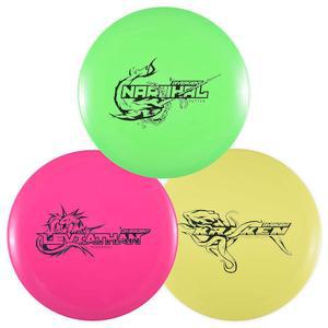 다이버전트 디스크 3-디스크 초보자용 골프 스타터 세트 | 퍼터, 미드레인지, 드라이버 최대 그립