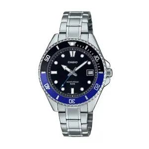 카시오 MDV-10D-1A2 공용 흑새치 메탈 손목 시계