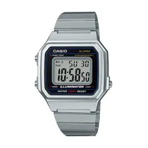 카시오 B650WD-1A 공용 스퀘어 빈티지 메탈 손목 시계