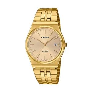 카시오 MTP-B145G-9A 공용 라운드 아날로그 골드 메탈 손목 시계