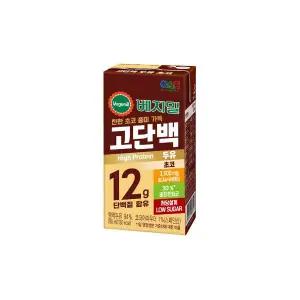 JUNGFOOD 베지밀 고단백두유 초코 190mlx16팩x1박스 (16팩) 10296414