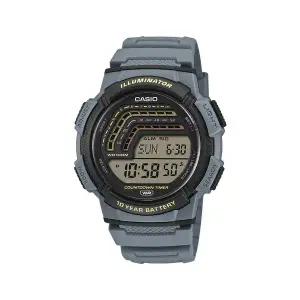 카시오 WS-1800-2A 스포츠 디지털 백라이트 군인 남성 우레탄 시계