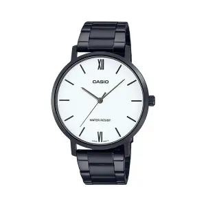 카시오 MTP-VT01B-7B 라운드 남성 메탈 아날로그 시계
