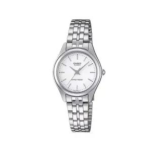 카시오 LTP-1129A-7A 빈티지 아날로그 여성 메탈 시계