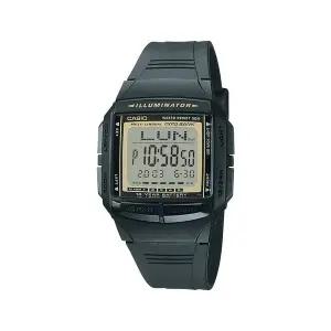 카시오 DB-36-9A 데이터뱅크 레트로 디지털 공용 우레탄 시계