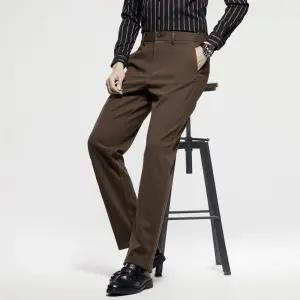 남친 바지 울 면 캐주얼 정장 일자핏 가을추동 중년 MF3