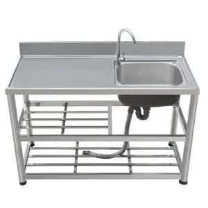 업소용 스텐 싱크대 조리대 식당 간이 주방 개수대 작업대 세척기