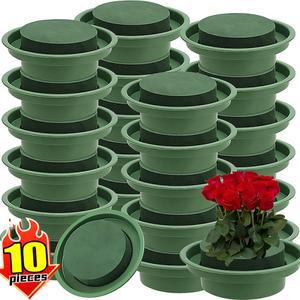 10/1x 그린 플로럴 폼 블록 물 흡수성 볼 포함 DIY 꽃꽂이  인공 꽃 웨딩 파티 장식용