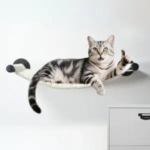 XIFOWE 고양이 해먹 벽걸이형 22.83 x 12.44 인치 선반 금속 브래킷형 침대 수면 놀이 등반 및 휴식을 위한