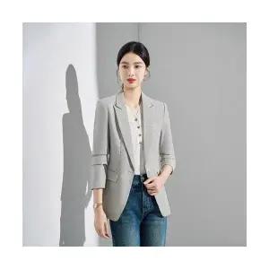 여자 정장 자켓 베이지색 코트 가을 상의 캐주얼 BE3