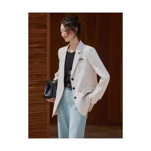 여자 정장 자켓 그레이 코트 봄 가을 캐주얼 상의 BE3