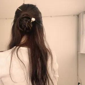 진주 1구 비녀 뒤꽂이 머리장식 헤어장식 올림머리 비녀