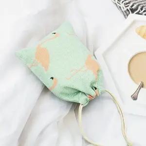 린넨 파우치 홍학 소 여행파우치 캐리어정리 화장품파우치 선물포장