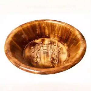 습식족욕기 원목 편백나무 히노끼 원형 족욕통 족탕 이중