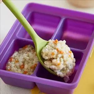 실리콘 이유식 큐브 트레이 이유식 냉동 용기 베이비 소분 보관