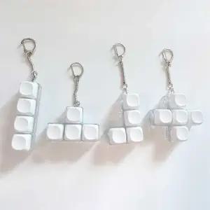 4구 키캡 키보드 딸깍이 키링 청축 굿즈 키홀더 열쇠고리 스트레스해소 스위치 게임기 가방 고리 기계식