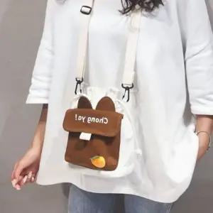 패션 여성 10대 쇼퍼백 인기 메신저백 브라운 가방
