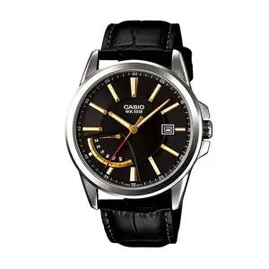 카시오 MTP-E102L-1A 남성 아날로그 가죽 손목 시계