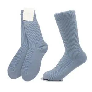 [패션] 여성용 가는골지 장목양말 웜블루 5켤레 긴양말 교복