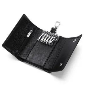 [패션] 스마트키커버 지폐수납 스마트 가죽 키홀더 지갑 블랙 남자키링 특이한열쇠고리