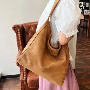 캔버스백 여성 수납력 좋은 빅사이즈 스웨이드 빅백 숄더백 꽃무늬가방