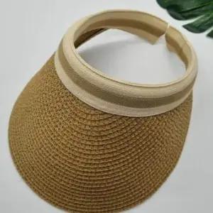 모자 여름모자 썬바이저 썬캡 진베이지 라탄