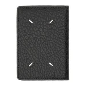 메종마르지엘라 로고 페블 가죽 수직 카드지갑 SA1VX0011 P4455T8013