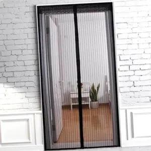 스트라이프 현관 방충망 모기장 블랙 방충문 문