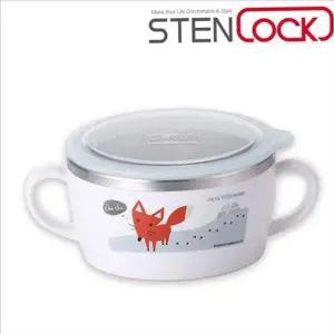 손잡이 스텐 어린이 그릇 이유식 유아 식기 세트 밥그릇 뚜껑