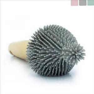 유아용 실리콘 젖꼭지 솔 위생 젖병 젖꼭지 솔 세척솔 열탕