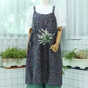 [샵앤] 국산 여성 잔꽃 플라워 플로리스트 에이프런 앞치마 ENA-WAP-0960-블루