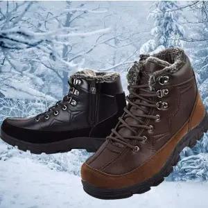 [RIZPICK]남성 겨울 방한 트래킹화 생활방수 퍼안감 내피 겨울부츠