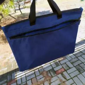 [RIZPICK]남성 여성 수납 서류가방 직장인 크로스백 네이비