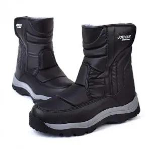 [RIZPICK]남성 방한 패딩부츠 겨울 안감 퍼 털신발 생활방수 털부츠 작업용