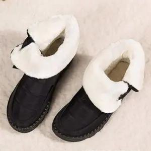 [RIZPICK]겨울 남성 방한 부츠 발목 숏 패딩 신발 털 안감 방수 방한화