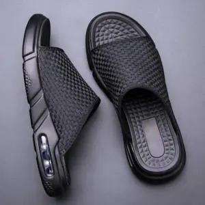 [RIZPICK]남성 데일리 쿠션 에어 슬리퍼 실내외 겸용 편안한 거실화