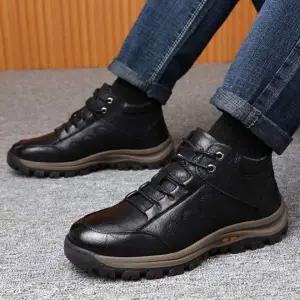 [RIZPICK]남성 방한 털안감 겨울 부츠 보온 털신발 털운동화 털단화