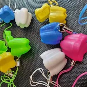 랜덤색상 유치보관 치아 보관함 케이스 아이 성장 유치 교육 치과 선물