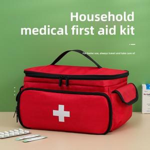 대용량 응급 처치 키트 여행 의학 및 약물 보관 가방 옥스포드 천 정리 상자 생존
