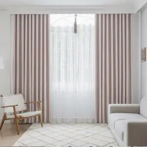 [지나송]헤스티아 암막커튼+볼로프+코디커튼+커튼봉 (특대형)