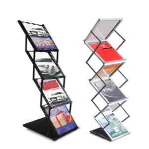 팜플렛 거치대 진열대 리플렛 신문 카달로그 가판대 철제