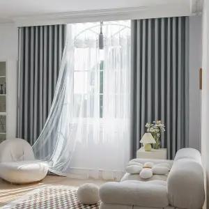 [지나송]헤스티아 암막커튼+볼로프+코디커튼+커튼봉(중형)