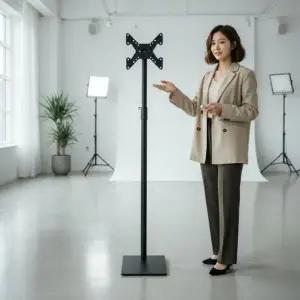 이동식 TV 스탠드 모니터 거치대 강의용 바퀴형 받침대