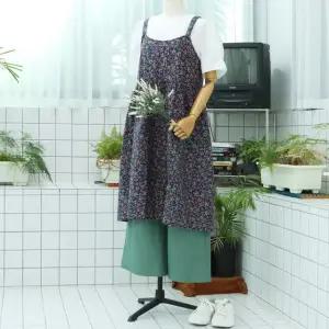 [샵앤] 국산 여성 잔꽃 플라워 플로리스트 에이프런 앞치마 ENA-WAP-0960-네이비